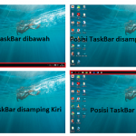 Cara Memindahkan Posisi Taskbar Di Windows 7, 8 Dan 10