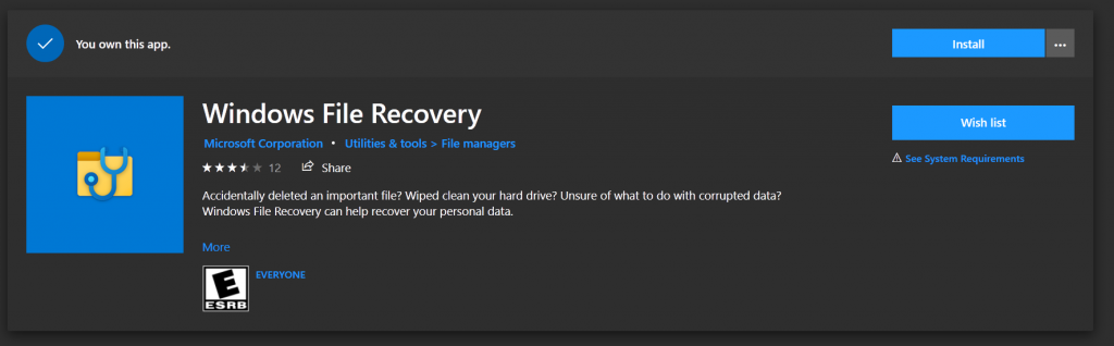 Microsoft Luncurkan Windows File Recovery, Program Yang Mampu Memulihkan Data Yang Tidak Sengaja Terhapus