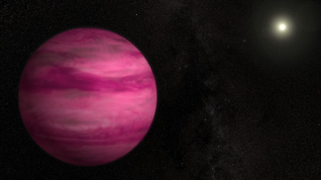 NASA Temukan Planet Gas Cantik Berwarna Merah Muda