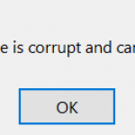 Corrupt File