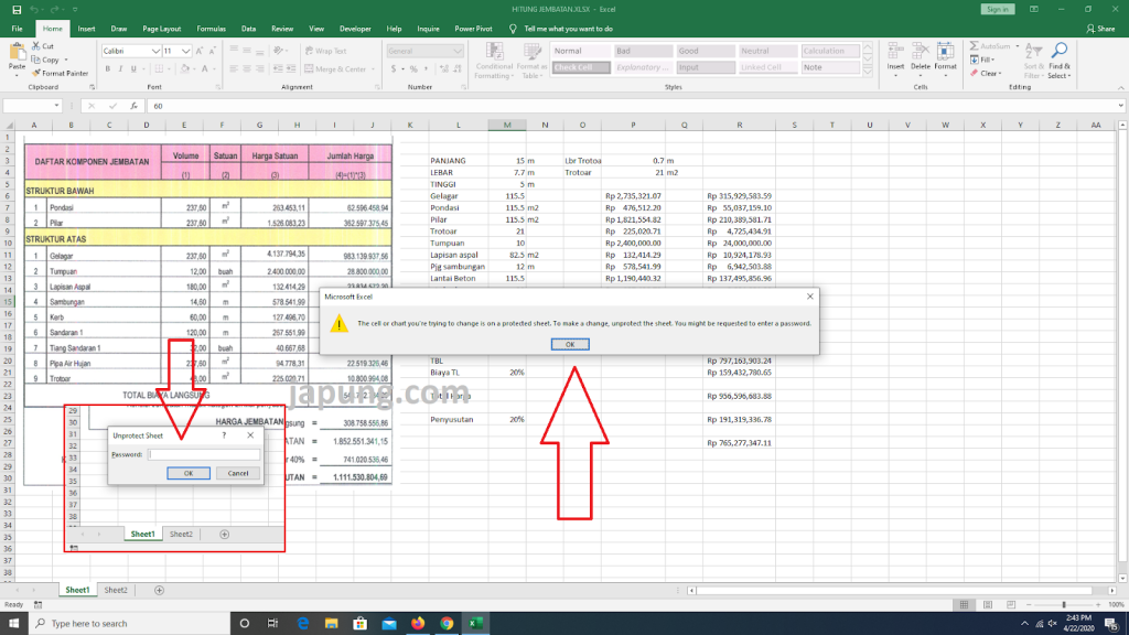 Cara Buka Password Sheet File Excel Yang Di Protect