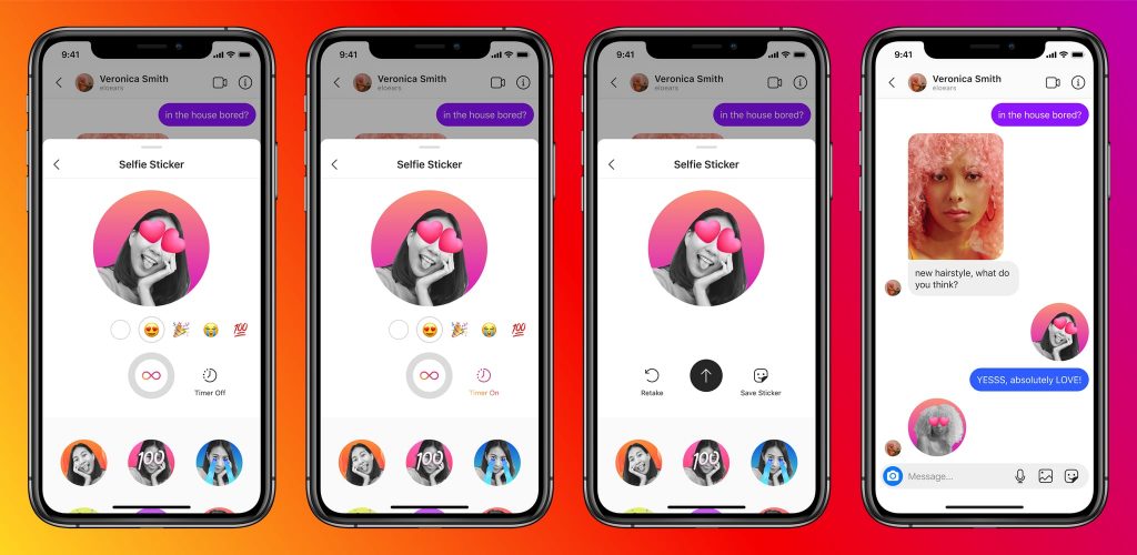 Cara Mudah Bikin dan Kirim Stiker Selfie Lucu di DM Instagram