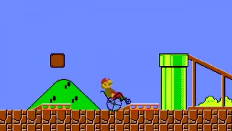Kebayang gak sih? Jika Mario Bros Pakai Kursi Roda di Gamenya