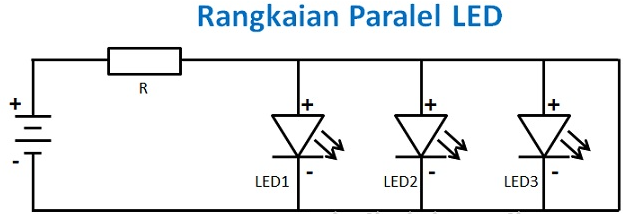 Rangkaian Seri dan Rangkaian Paralel Lampu LED
