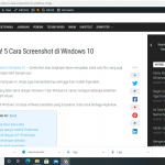 Kamu Wajib Tahu! 5 Cara Screenshot di Windows 10