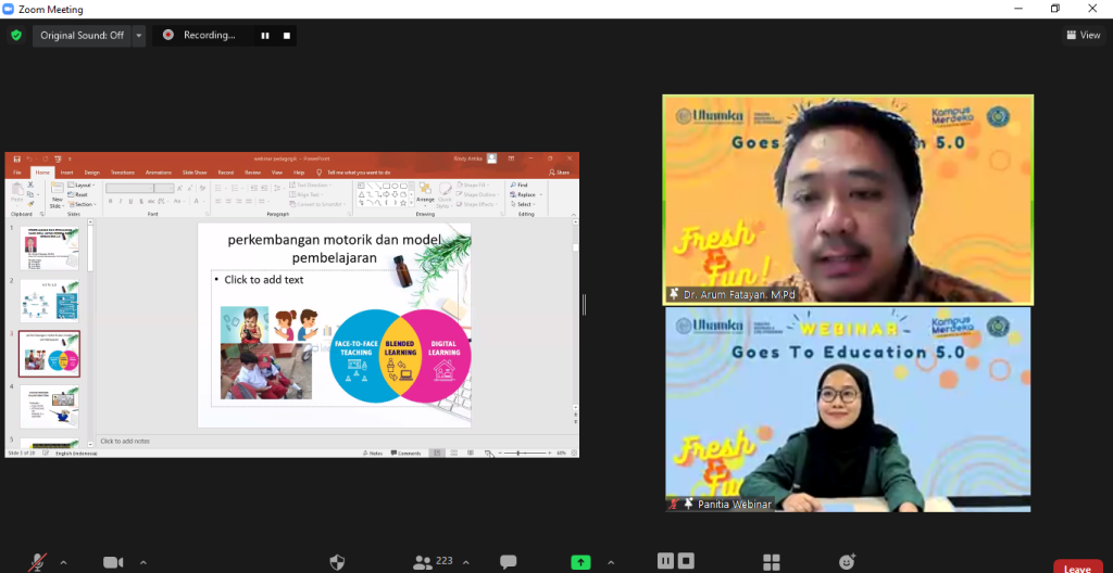 Kegiatan Webinar Goes to Education 5.0 (Fresh and Fun) 2021