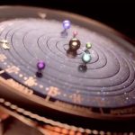 Midnight Planetarium, Jam Tangan Dengan Batu-Batu Kecil Membentuk Tata Surya