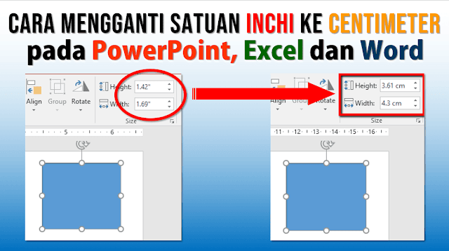 Cara Mengganti Inchi ke Centimeter pada PowerPoint