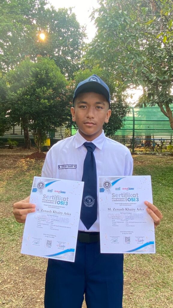 Gemilang di OSI 3! M. Zenash Khairy Arka Raih Juara 2 Tingkat Kota Tangerang Selatan